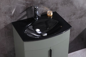 Legion Furniture 24" PEWTER GREEN BATHROOM VANITY - PVC WTM8130-24-PG-PVC