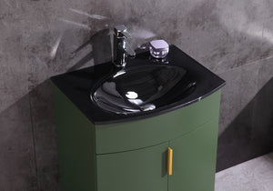 Legion Furniture 24" VOGUE GREEN BATHROOM VANITY - PVC WTM8130-24-VG-PVC