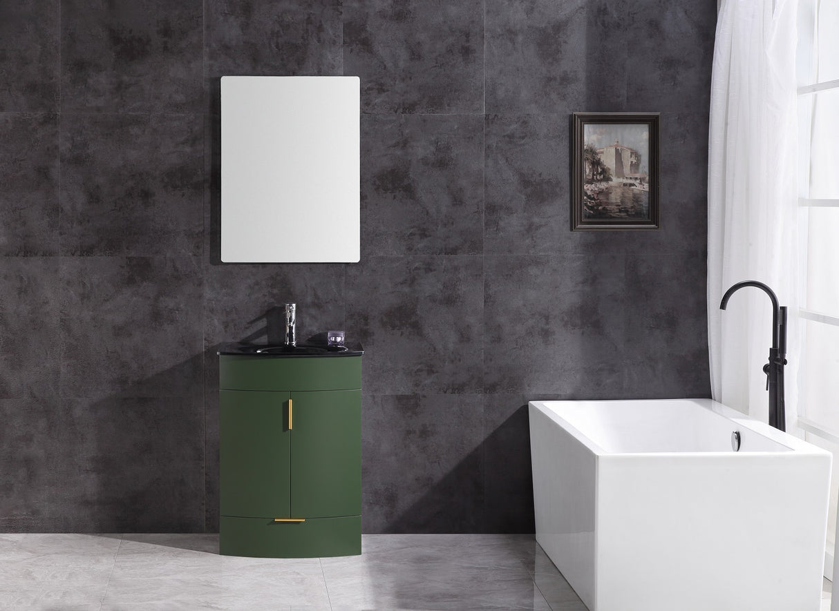 Legion Furniture 24" VOGUE GREEN BATHROOM VANITY - PVC WTM8130-24-VG-PVC