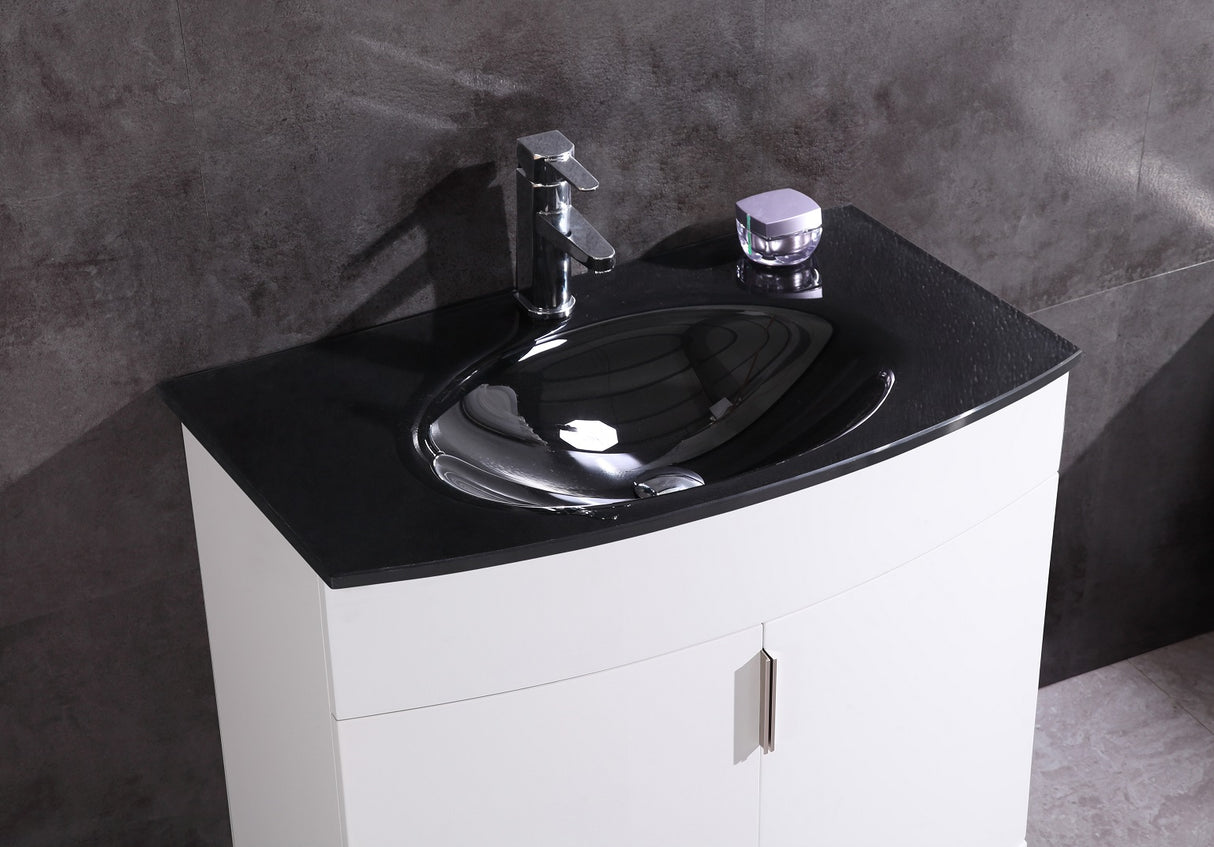 Legion Furniture 30" WHITE BATHROOM VANITY - PVC WTM8130-30-W-PVC