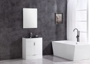 Legion Furniture 30" WHITE BATHROOM VANITY - PVC WTM8130-30-W-PVC