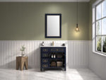 Legion Furniture 36" BLUE FINISH SINK VANITY CABINET WITH CARRARA WHITE TOP WV2236-B
