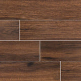 Palmetto Walnut 6"x36" Porcelain Floor and Wall Tile - MSI Collection PALMETTO WALNUT PORCELAIN 6X36 (Case)