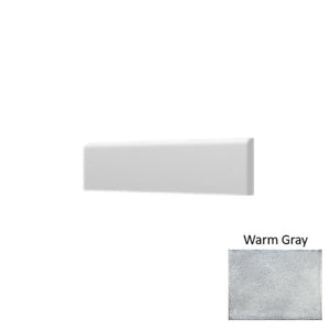 Roca Tile Usa Inc Roca Tile Usa S4269 Olaria Warm Gray 2X6 Ceramic Wall Bullnose Olw769-S4269