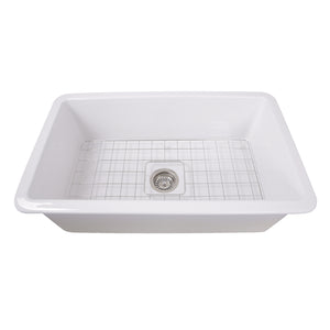 Nantucket Sinks 32-Inch Undermount Fireclay Kitchen Sink Wellfleet-3218W