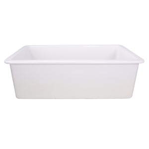 Nantucket Sinks 32-Inch Undermount Fireclay Kitchen Sink Wellfleet-3218W