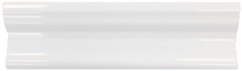 Roca Tile Usa Inc United States Ceramic Tile 3X10 Sink Rail U081 White Ice Bright Ceramic Wall Trim U081-Sink