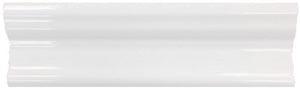 Roca Tile Usa Inc United States Ceramic Tile 3X10 Sink Rail U081 White Ice Bright Ceramic Wall Trim U081-Sink
