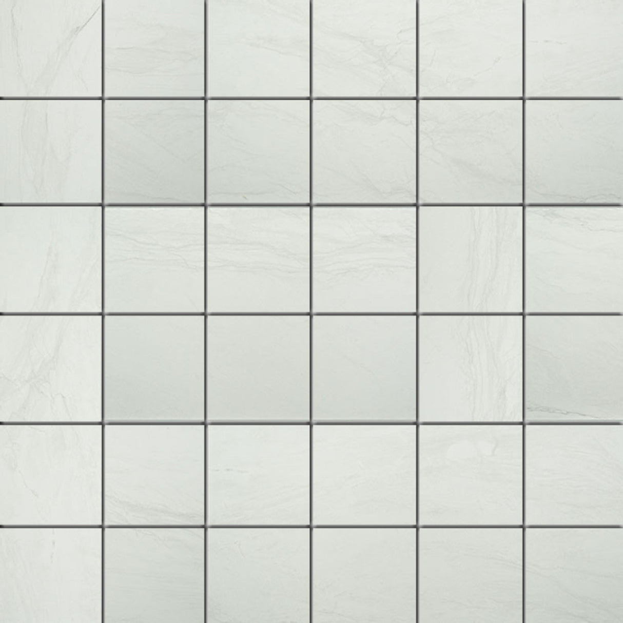 Durban White 12"x12" Matte Porcelain Mosaic Tile room shot kitchen view