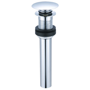 Pioneer X-6300011 Push Down Drain With Overflow in Polished Chrome