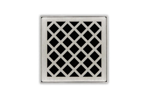 Infinity Drain XS 4 4” Strainer - Criss-Cross Pattern for X 4, XD 4, XDB 4