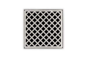 Infinity Drain XS 5 5” Strainer - Criss-Cross Pattern for X 5, XD 5, XDB 5
