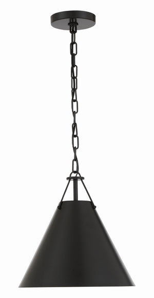 Xavier 1 Light Matte Black Mini Pendant XAV-B8301-MK