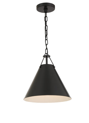 Xavier 1 Light Matte Black Mini Pendant XAV-B8301-MK