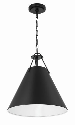 Xavier 3 Light Matte Black Pendant XAV-B8305-MK