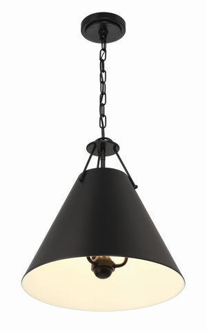 Xavier 3 Light Matte Black Pendant XAV-B8305-MK