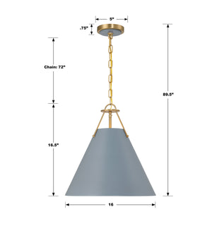 Xavier 3 Light Matte Black Pendant XAV-B8305-MK