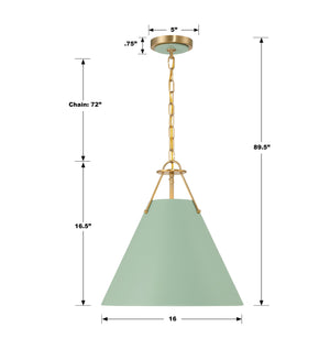 Xavier 3 Light Matte Black Pendant XAV-B8305-MK
