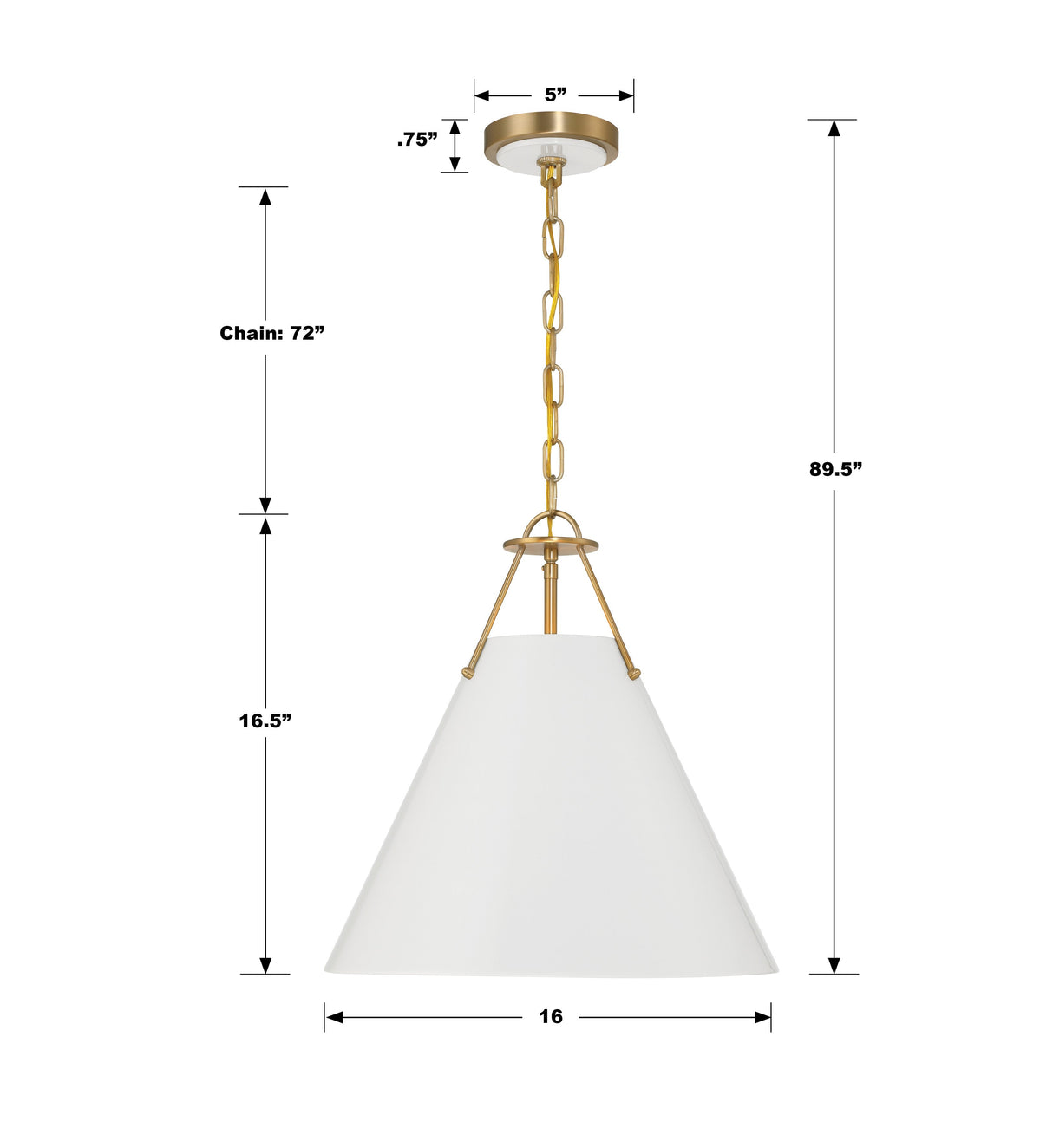 Xavier 3 Light Matte Black Pendant XAV-B8305-MK