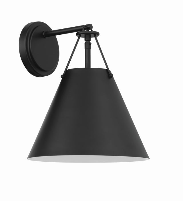 Xavier 1 Light Matte Black Sconce XAV-B8311-MK