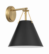 Xavier 1 Light Matte Black Sconce XAV-B8311-MK