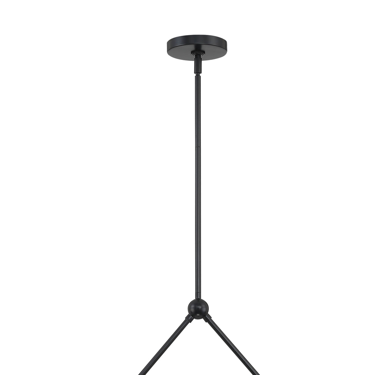 Xavier 2 Light Matte Black Chandelier XAV-B9302-MK