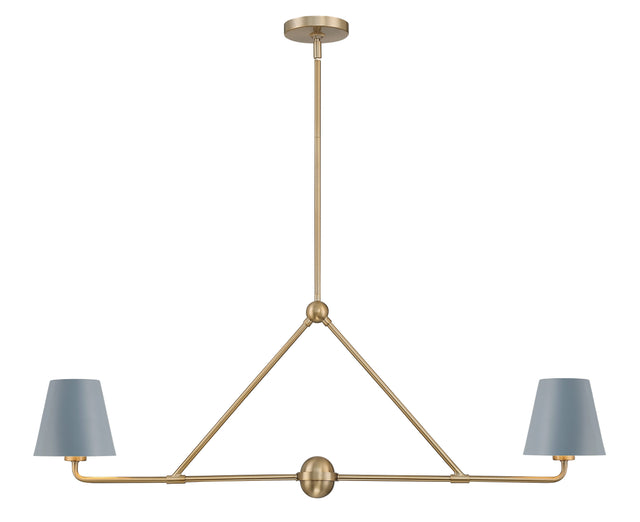 Xavier 2 Light Matte Black Chandelier XAV-B9302-MK