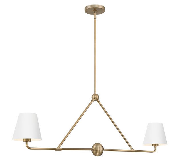 Xavier 2 Light Matte Black Chandelier XAV-B9302-MK