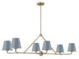 Xavier 6 Light Matte Black Chandelier XAV-B9306-MK