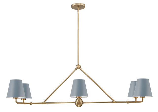 Xavier 6 Light Matte Black Chandelier XAV-B9306-MK