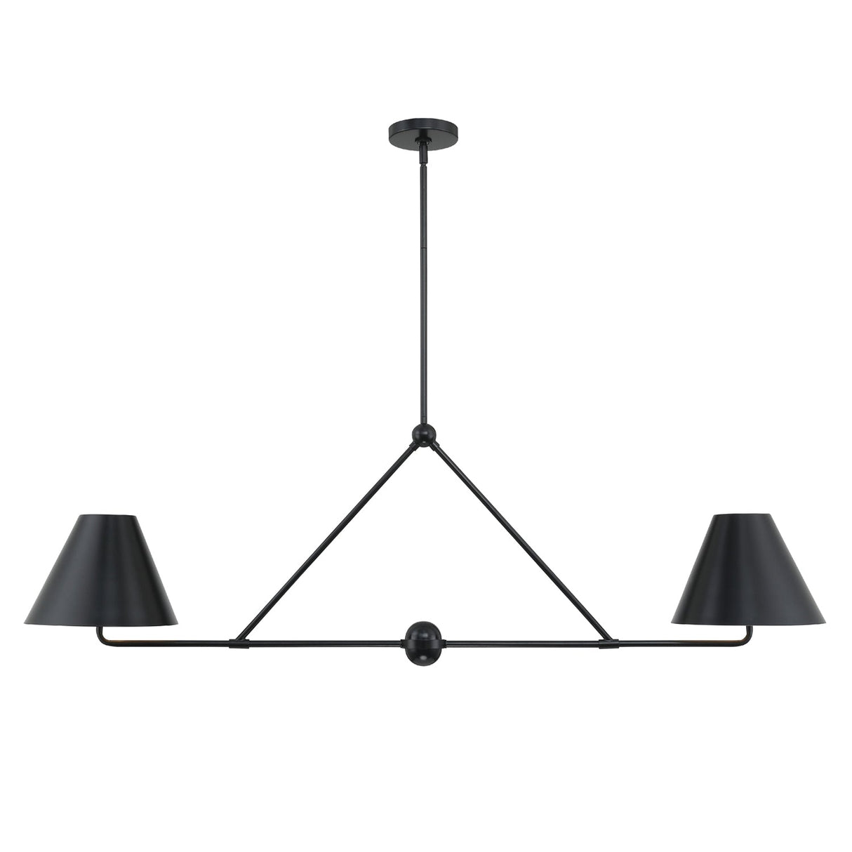 Xavier 4 Light Matte Black Chandelier XAV-B9307-MK