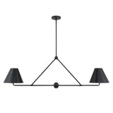 Xavier 4 Light Matte Black Chandelier XAV-B9307-MK