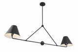 Xavier 4 Light Matte Black Chandelier XAV-B9307-MK