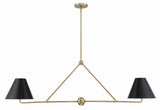 Xavier 4 Light Matte Black Chandelier XAV-B9307-MK