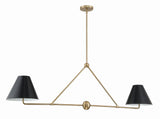 Xavier 4 Light Matte Black Chandelier XAV-B9307-MK