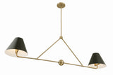 Xavier 4 Light Matte Black Chandelier XAV-B9307-MK