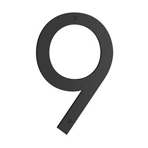 Smedbo Nordic House Number 9 in Matte Black