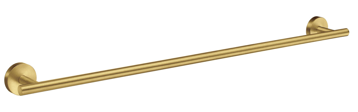 Smedbo Home Single Towel Rail in Brushed Brass