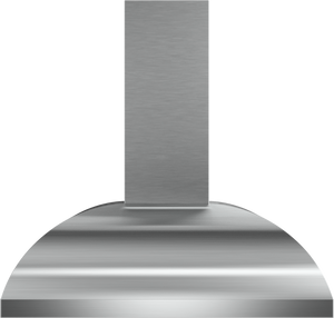 Vent-A-Hood XLH12-230B SS 30" 600 CFM Contemporary Convex Wall Mount Range Hood with Magic Lung Blower, Stainless Steel