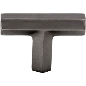 Top Knobs TK790 Lydia T Shape Knob 1 3/4 Inch - Ash Gray