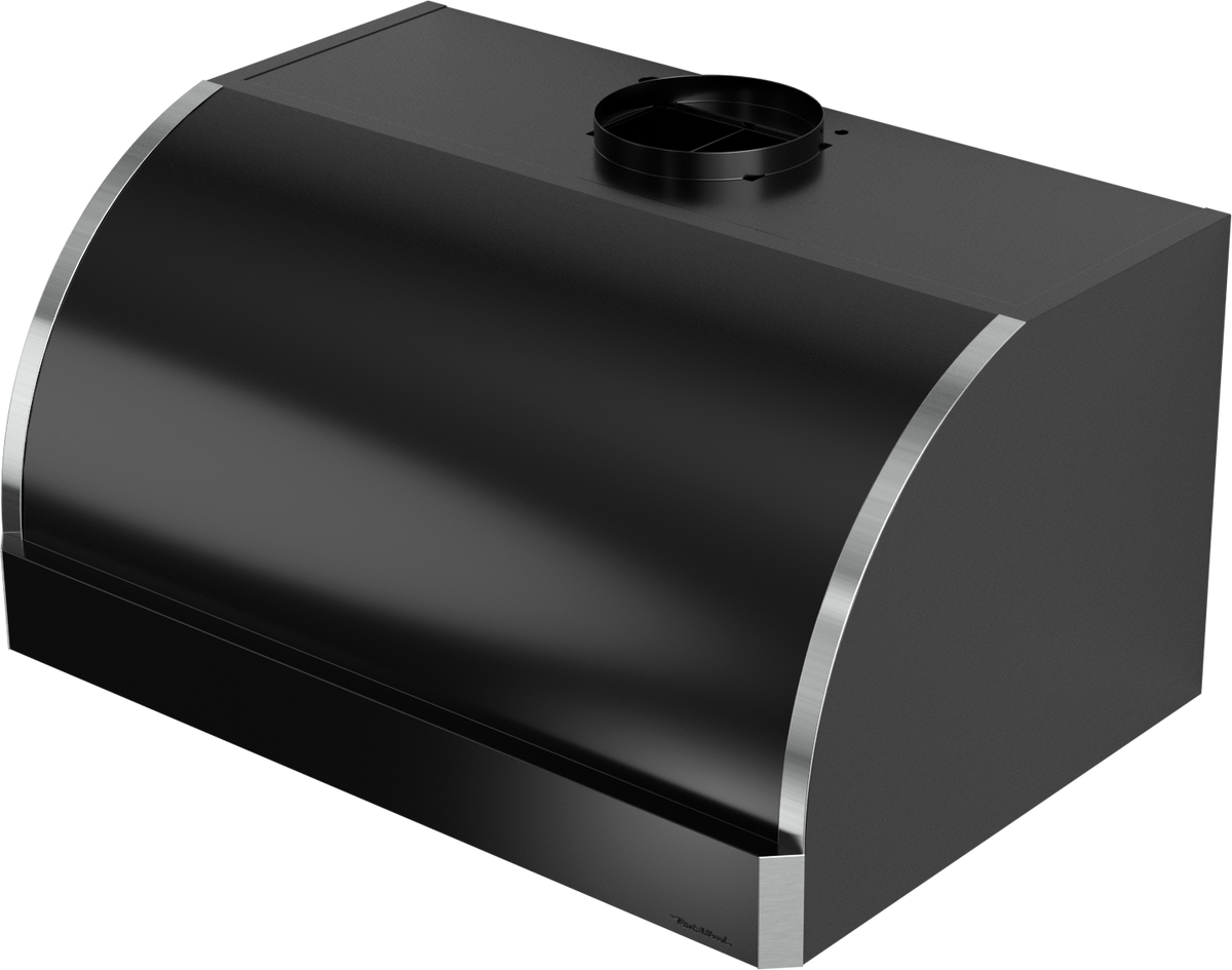 Vent-A-Hood XRH18-342 BL 42" 900 CFM Professional Convex Wall Mount Range Hood with Magic Lung Blower, Black Satin