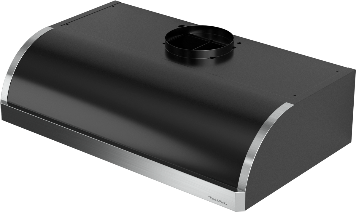 Vent-A-Hood XRH9-130 BL 30" 300 CFM Professional Convex Under Cabinet Range Hood with Magic Lung Blower, Black Satin