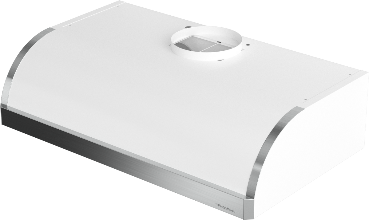 Vent-A-Hood XRH9-348 WH 48" 900 CFM Professional Convex Under Cabinet Range Hood with Magic Lung Blower, White