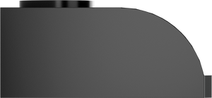 Vent-A-Hood XRH9-130 BC 30" 300 CFM Professional Convex Under Cabinet Range Hood with Magic Lung Blower, Black Carbide