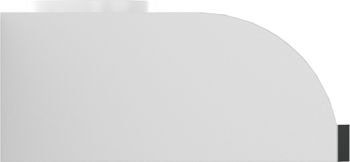 Vent-A-Hood XRH9-148 WH 48" 300 CFM Professional Convex Under Cabinet Range Hood with Magic Lung Blower, White