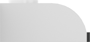 Vent-A-Hood XRH9-148 WH 48" 300 CFM Professional Convex Under Cabinet Range Hood with Magic Lung Blower, White