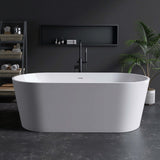 New England Home Goods 67" Lumina Freestanding acrylic bathtub