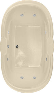 Hydro Systems YVE7242ACO-BON YVETTE 7242 AC W/COMBO SYSTEM-BONE