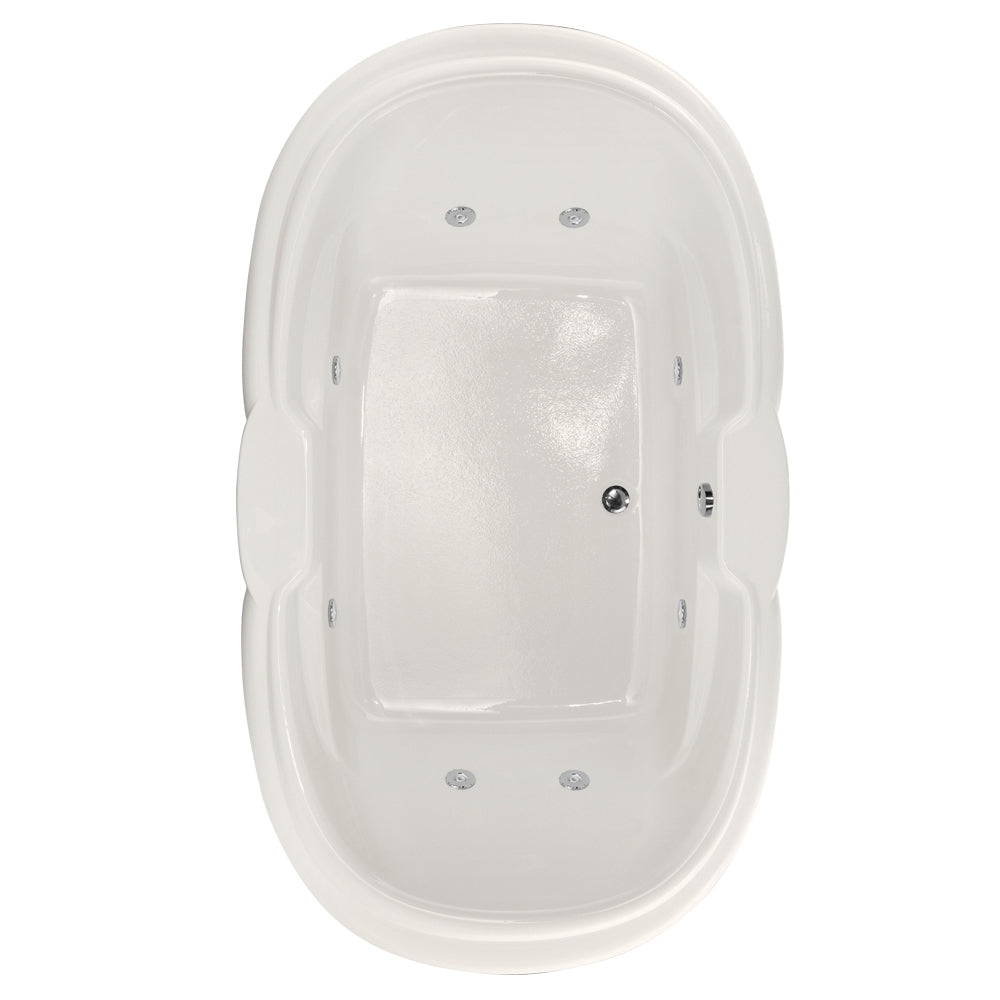 Hydro Systems YVE7242ACO-WHI YVETTE 7242 AC W/COMBO SYSTEM-WHITE
