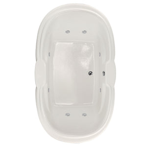 Hydro Systems YVE7242ACO-WHI YVETTE 7242 AC W/COMBO SYSTEM-WHITE